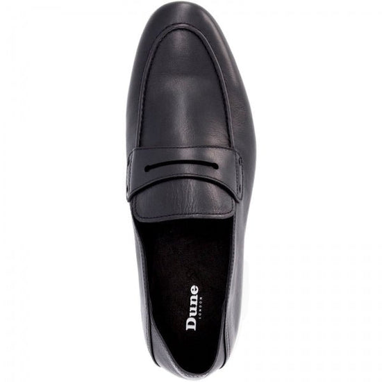 Dune London SYNC Mens Leather Loafers Black - Shuperb