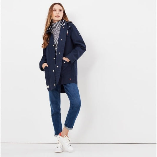 Joules COAST Ladies Raincoat French Navy - Shuperb