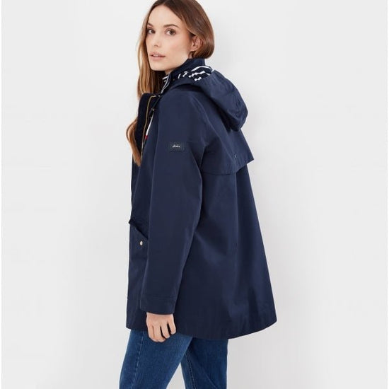 Joules COAST Ladies Raincoat French Navy - Shuperb