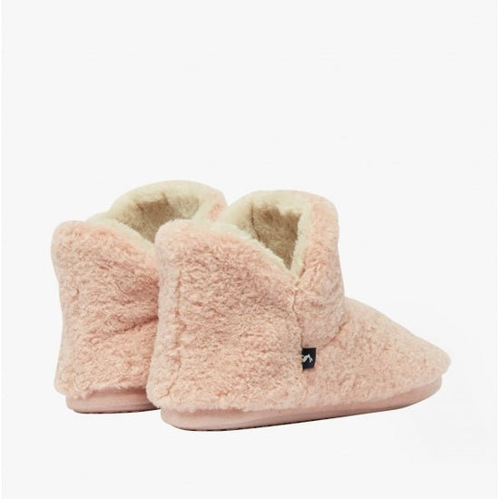 Joules CABIN LUXE Ladies Textile Slippers Soft Pink - Shuperb