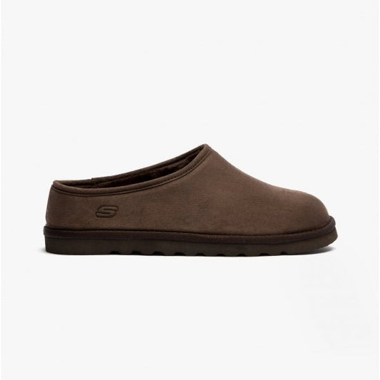 Skechers RENTEN LEMATO Mens Mule Slippers Chocolate - Shuperb