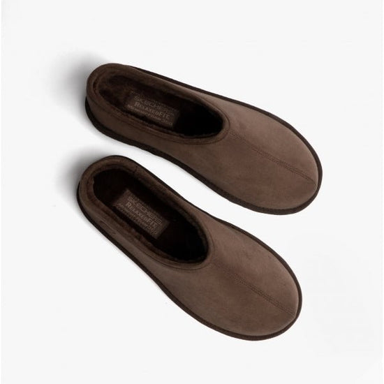 Skechers RENTEN LEMATO Mens Mule Slippers Chocolate - Shuperb