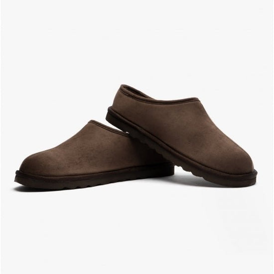 Skechers RENTEN LEMATO Mens Mule Slippers Chocolate - Shuperb