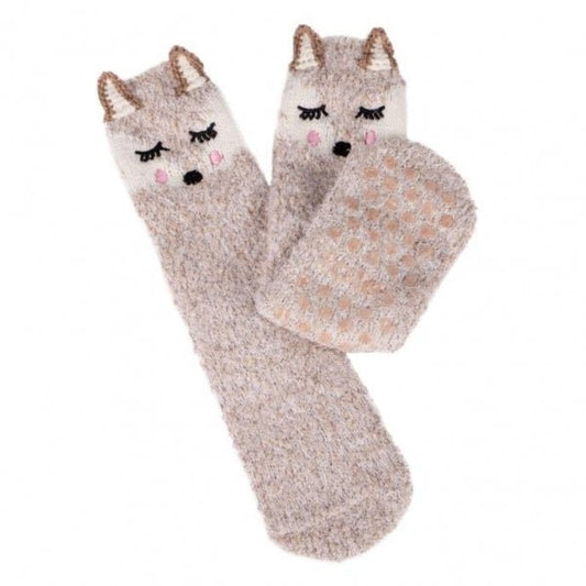 Totes Isotoner NOVELTY SUPERSOFT Female Socks Fox: One Size - Shuperb