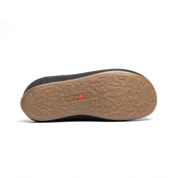 Haflinger FUNDUS Ladies Wool Slippers Graphite - Shuperb