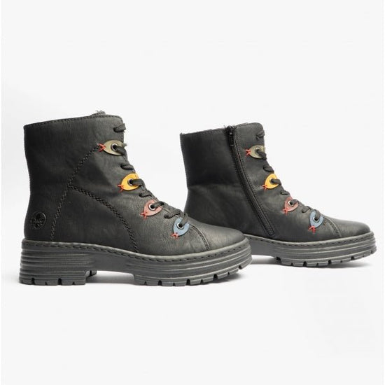 Rieker X8541 - 00 Ladies Boots Black - Shuperb