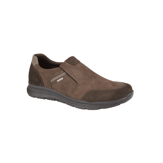 IMAC M032BN Mens Twin Gusset Nubuck Trainers Brown - Shuperb