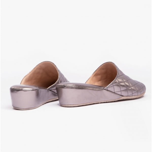 Chaleur BELLA Ladies Mule Slippers Grey - Shuperb