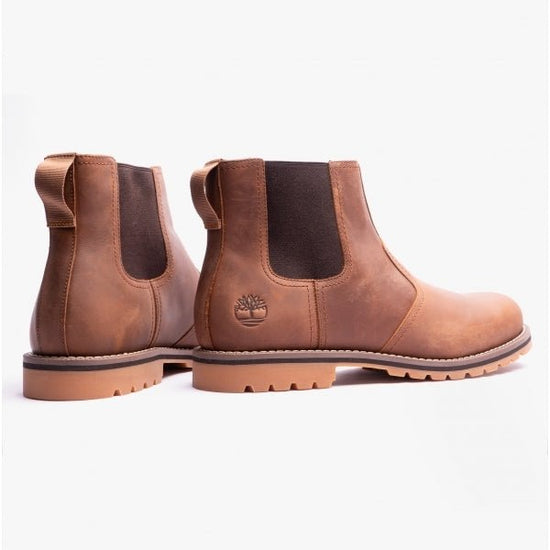 Timberland Larchmont II Mens Full Grian Chelsea Boots Rust - Shuperb