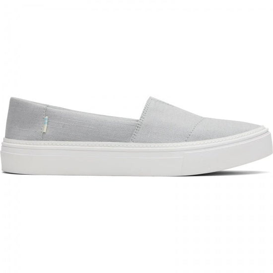 TOMS PARKER Ladies Vegan Slip - On Trainers Grey - Shuperb