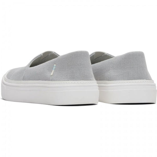 TOMS PARKER Ladies Vegan Slip - On Trainers Grey - Shuperb