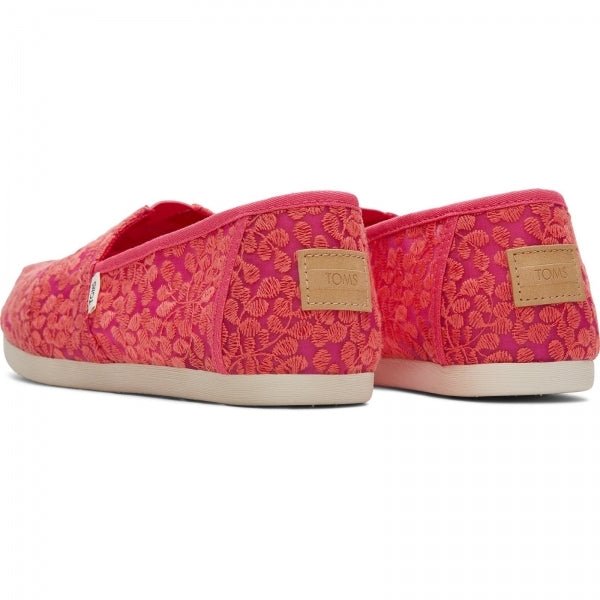 TOMS ALPARGATA Ladies Slip - On Canvas Espadrilles Pink - Shuperb