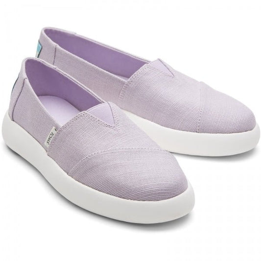 TOMS ALPARGATA MALLOW Ladies Chunky Slip - On Espadrilles Purple - Shuperb