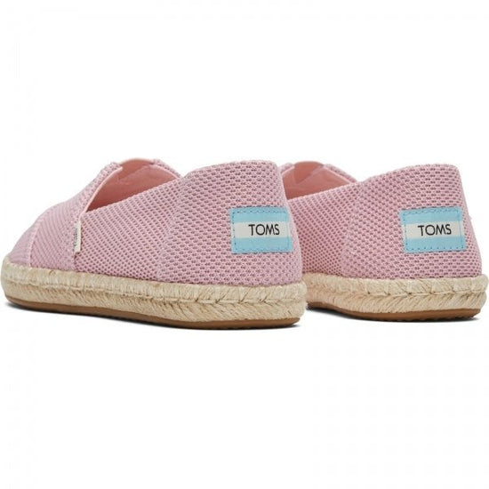 TOMS ALPARGATA ROPE Ladies Slip - On Canvas Espadrilles Pink - Shuperb