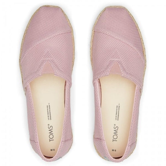 TOMS ALPARGATA ROPE Ladies Slip - On Canvas Espadrilles Pink - Shuperb