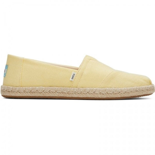 TOMS ALPARGATA ROPE Ladies Slip - On Canvas Espadrilles Yellow - Shuperb