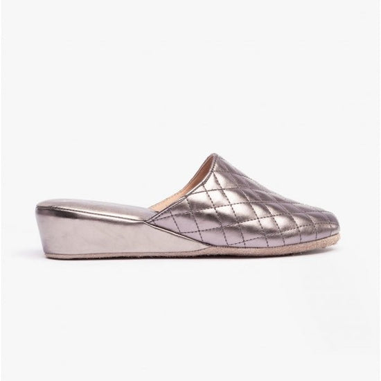 Chaleur BELLA Ladies Mule Slippers Grey - Shuperb