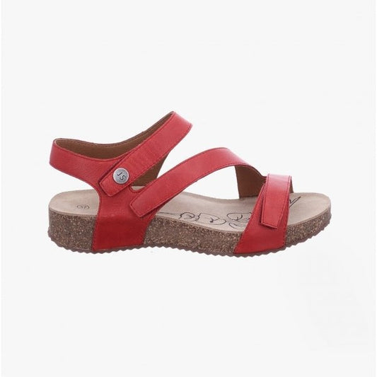 Josef Seibel TONGA 25 Ladies Strappy Sandals Red - Shuperb