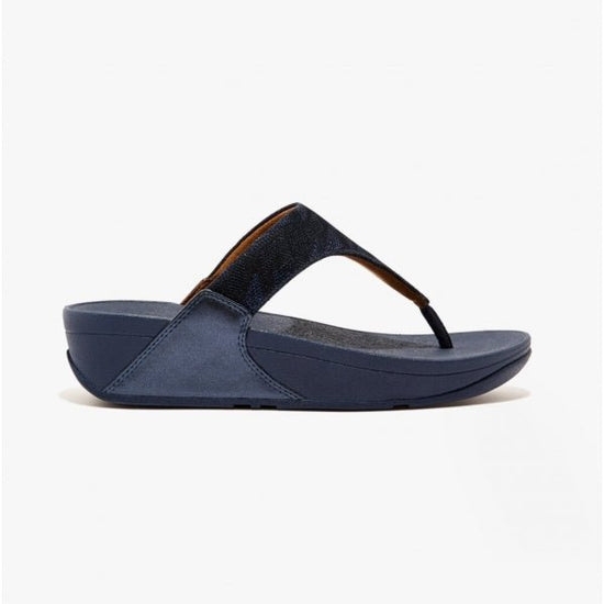 FitFlop LULU GLITZ Ladies Toe - Post Sandals Midnight Navy - Shuperb