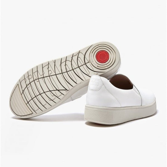 FitFlop RALLY SLIP - ON SKATE Ladies Slip - On Trainers Urban White - Shuperb