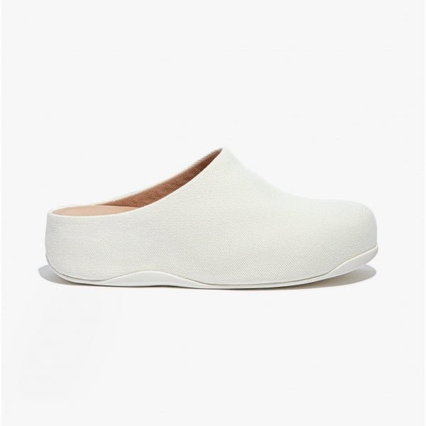 FitFlop SHUV Ladies Canvas Clogs Cream - Shuperb