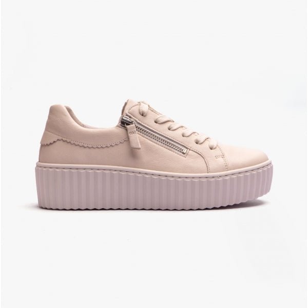 Gabor DOLLY Ladies Casual Trainers Cream - Shuperb