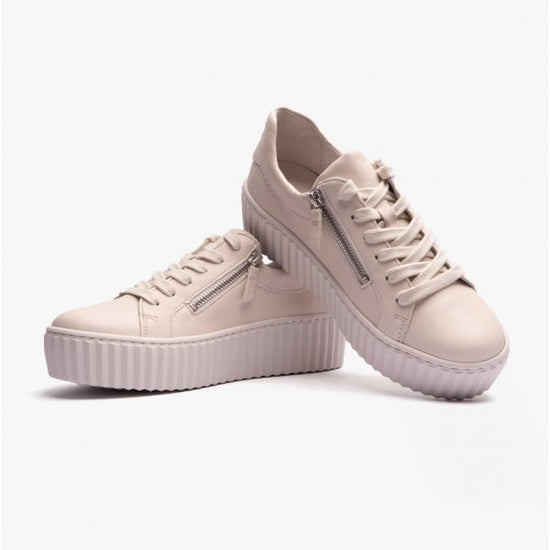 Gabor DOLLY Ladies Casual Trainers Cream - Shuperb