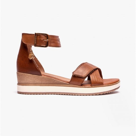 Remonte JERILYN Ladies Wedge Sandals Brown - Shuperb