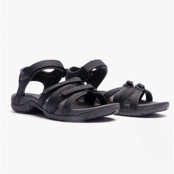 Teva TIRRA Ladies Strappy Sandals Black/Black - Shuperb