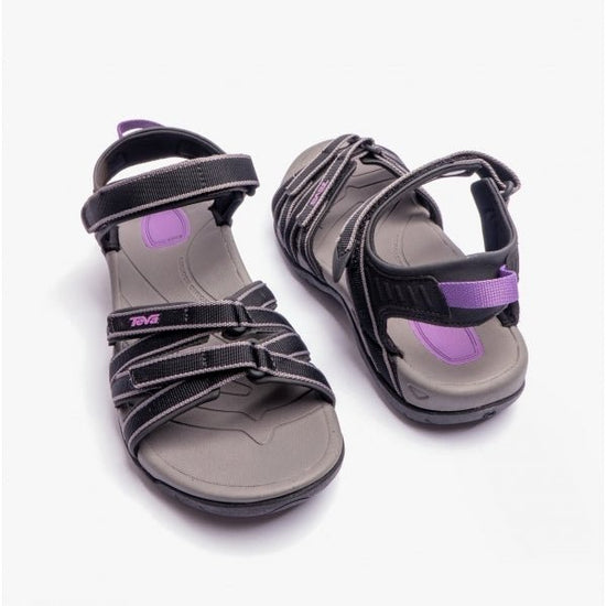 Teva TIRRA Ladies Strappy Sandals Black/Grey - Shuperb