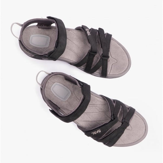 Teva TIRRA LEATHER Ladies Strappy Sandals Black - Shuperb