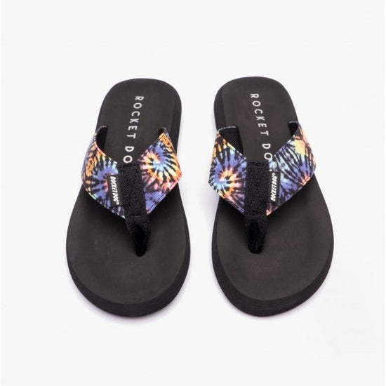 Rocket Dog SPOTLIGHT Ladies Flip - Flops Black Multi - Shuperb