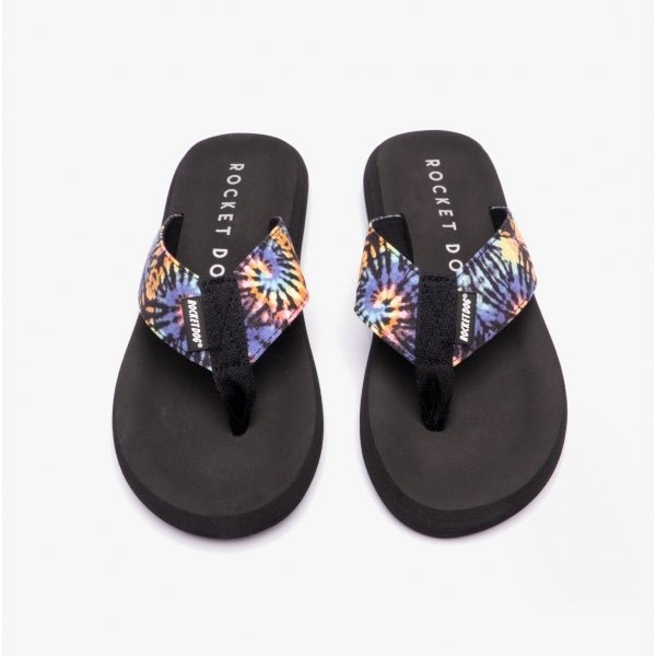 Rocket Dog SPOTLIGHT Ladies Flip - Flops Black Multi - Shuperb