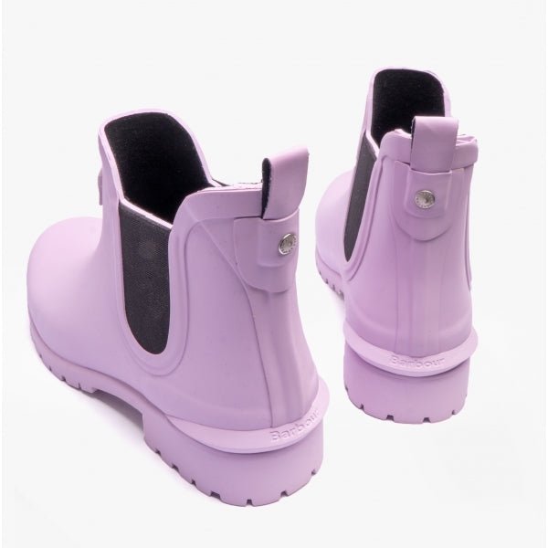 Barbour WILTON Ladies Chelsea Wellington Boots Powdered Lavender - Shuperb