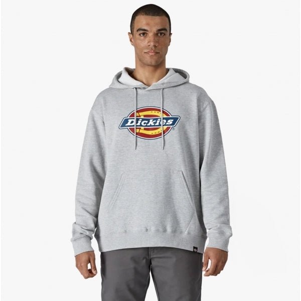 Dickies LOGO GRAPHIC Mens Fleece Hoodie Heather Grey - Shuperb