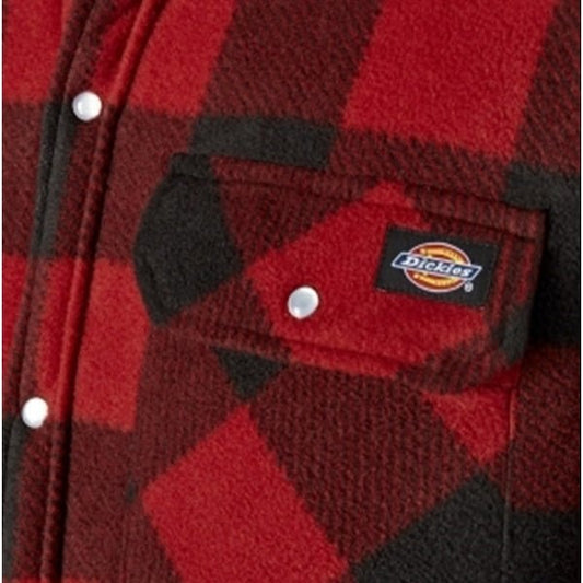 Dickies PORTLAND Mens Shirt Jacket Red - Shuperb