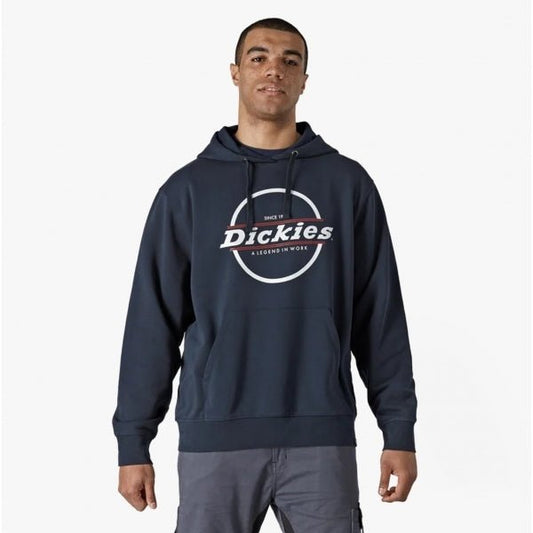 Dickies TOWSON Mens Graphic Hoodie Navy Blue - Shuperb