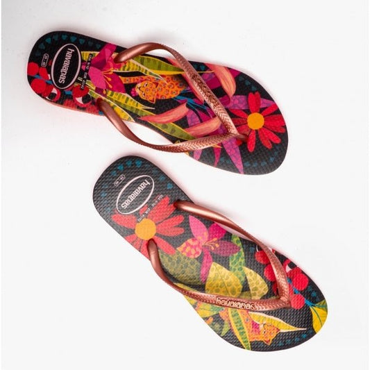 Havaianas HAV SLIM TROPICAL Ladies Flip - Flops Salmon - Shuperb