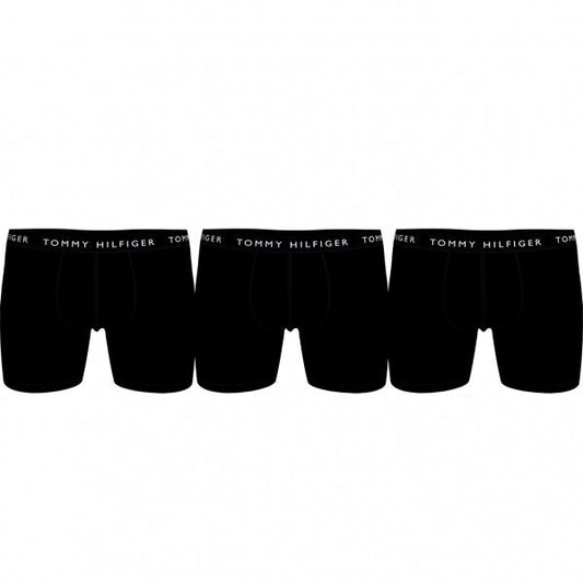 Tommy Hilfiger 3 PACK BOXER Mens Cotton Briefs Black - Shuperb