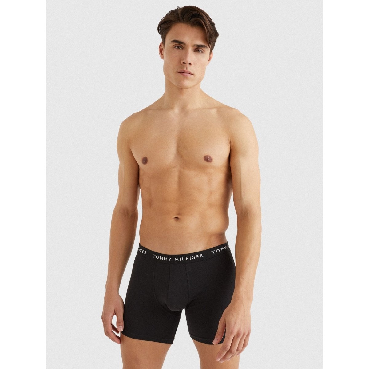 Tommy Hilfiger 3 PACK BOXER Mens Cotton Briefs Black - Shuperb