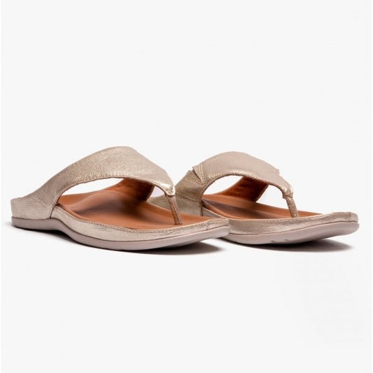 Strive MAUI II Ladies Toe - Post Sandals Gold Metallic - Shuperb