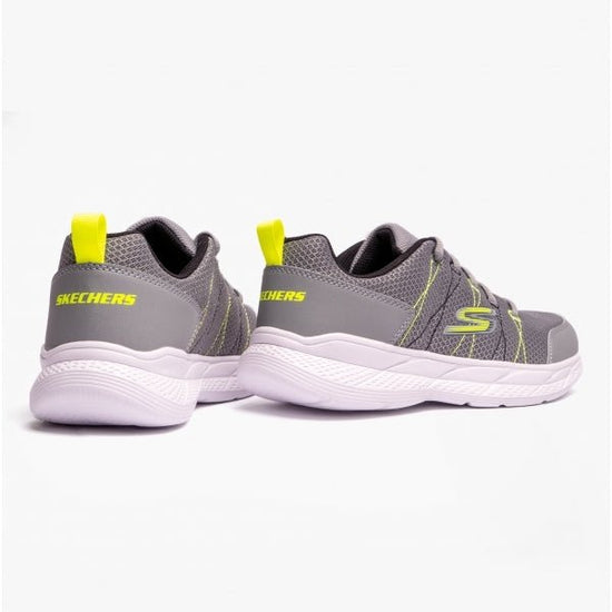 Skechers SNAP SPRINTS 2.0 - VARGON Boys Lace - Up Trainers Grey/Yellow - Shuperb