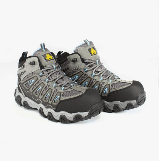 Amblers Safety AS802 Ladies Hiker Safety Boots Grey - Shuperb