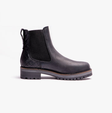 Barbour HEATHER Womens Chelsea Boots Black - Shuperb