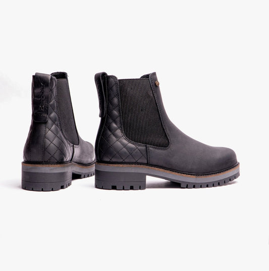 Barbour HEATHER Womens Chelsea Boots Black - Shuperb