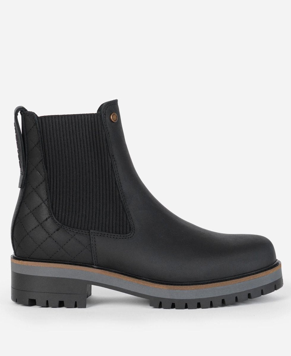 Barbour HEATHER Womens Chelsea Boots Black - Shuperb