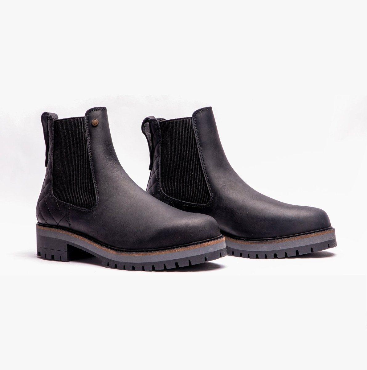 Barbour HEATHER Womens Chelsea Boots Black - Shuperb