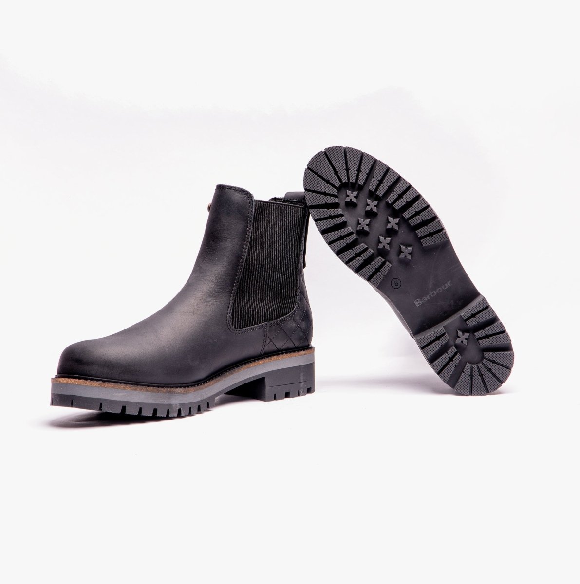 Barbour HEATHER Womens Chelsea Boots Black - Shuperb