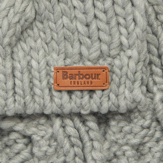 Barbour PENSHAW BEANIE & SCARF Womens Gift Set Grey - Shuperb