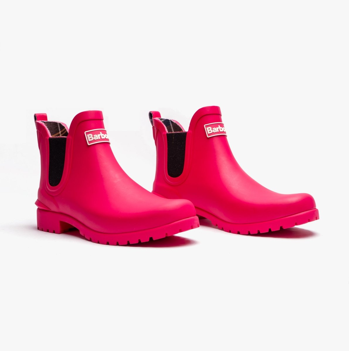 Barbour WILTON Womens Chelsea Wellington Boots Pink Dahlia - Shuperb